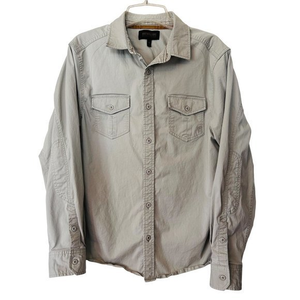 Brothers & Sons Mens‎ Western Rodeo Tan Long Sleeve Button Up Shirt Size M